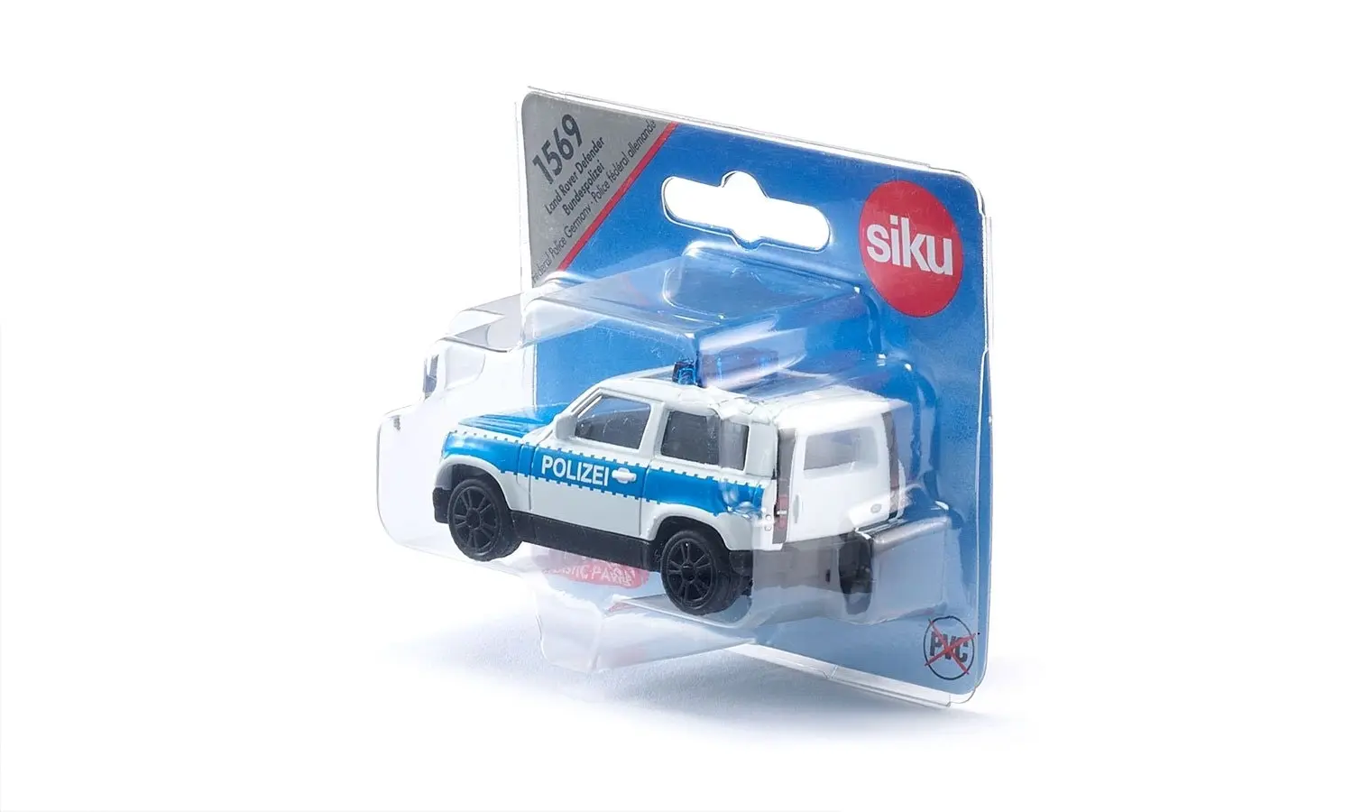 Siku -?Land Rover Defender German Federal Police Car  Die-Cast Model 4WD