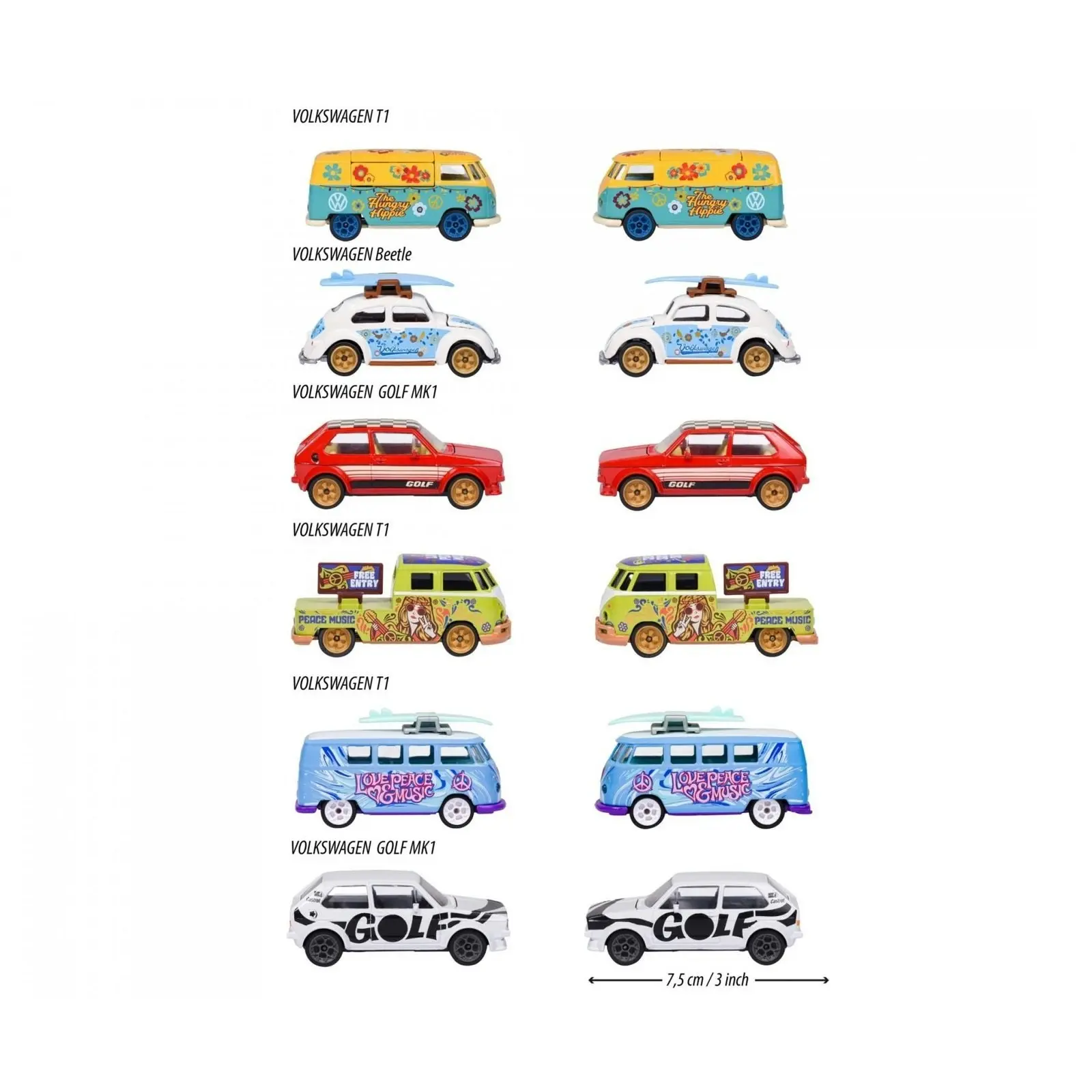 Majorette - Vw The Originals Deluxe Cars Assorted