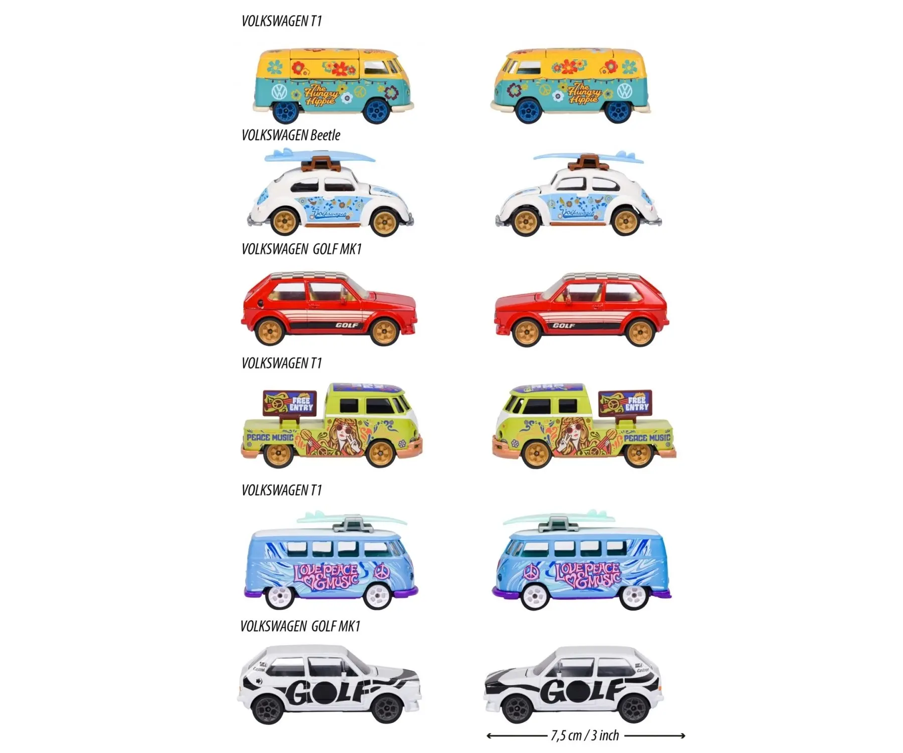 Majorette - Vw The Originals Deluxe Cars Assorted