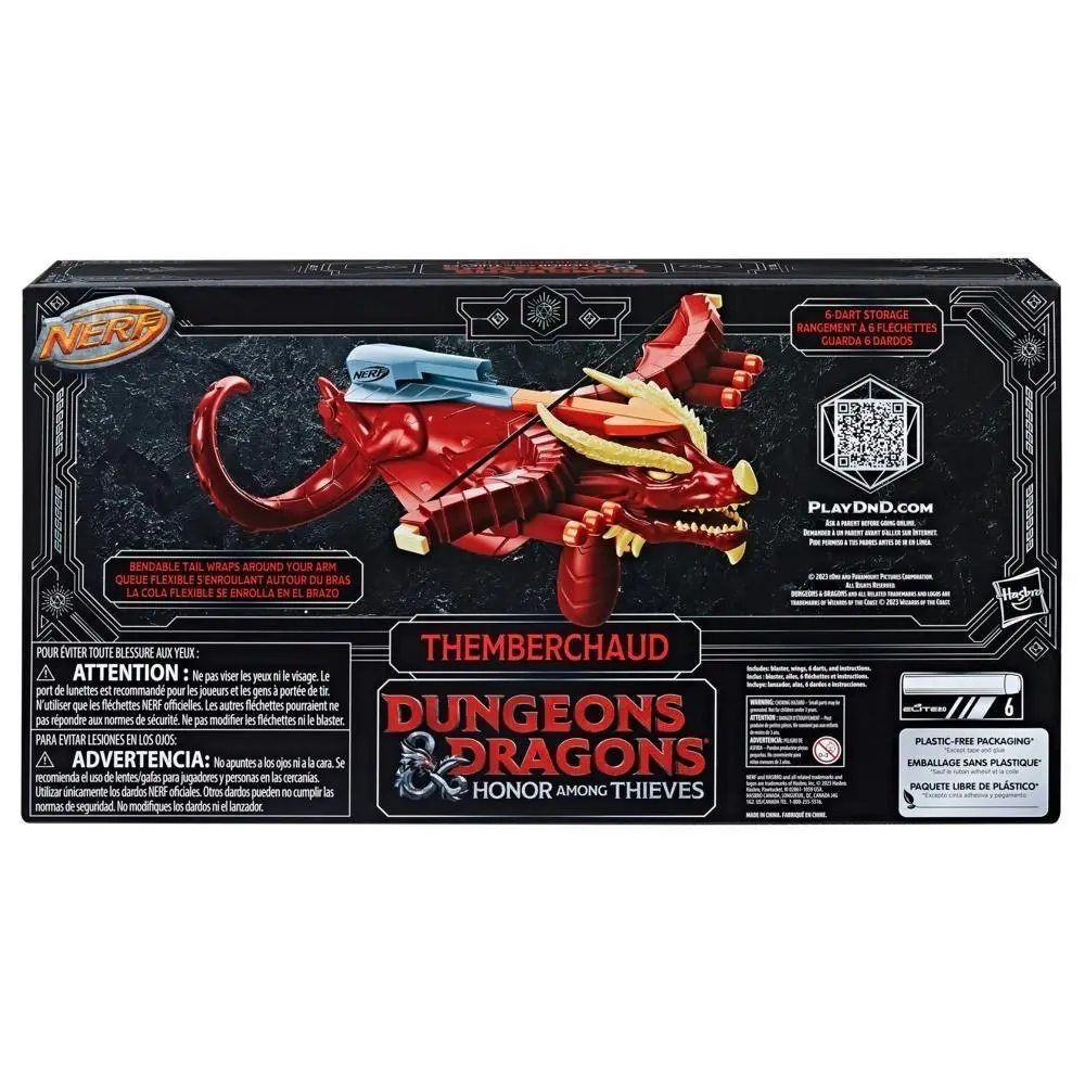 Nerf Dungeons & Dragons Themberchaud Nerf Blaster 6 Nerf Elite Darts