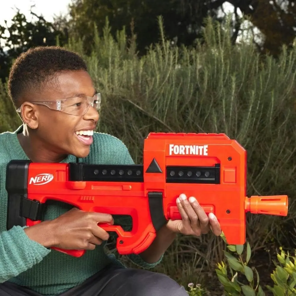 Nerf Fortnite Compact Smg Motorized Dart Blaster Ultra Red Wrap 8-dart Internal Clip Includes 8 Nerf Elite Foam Darts Hasbro