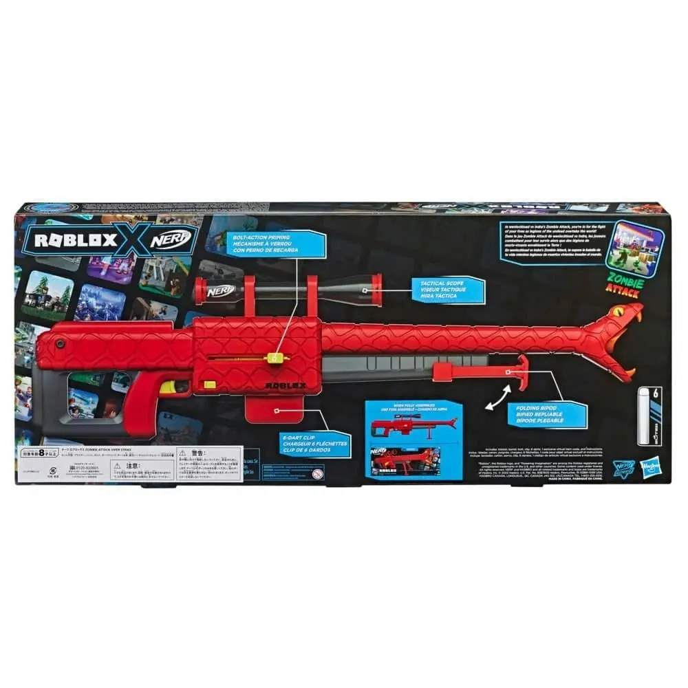 Nerf Roblox Zombie Attack Viper Strike Dart Blaster