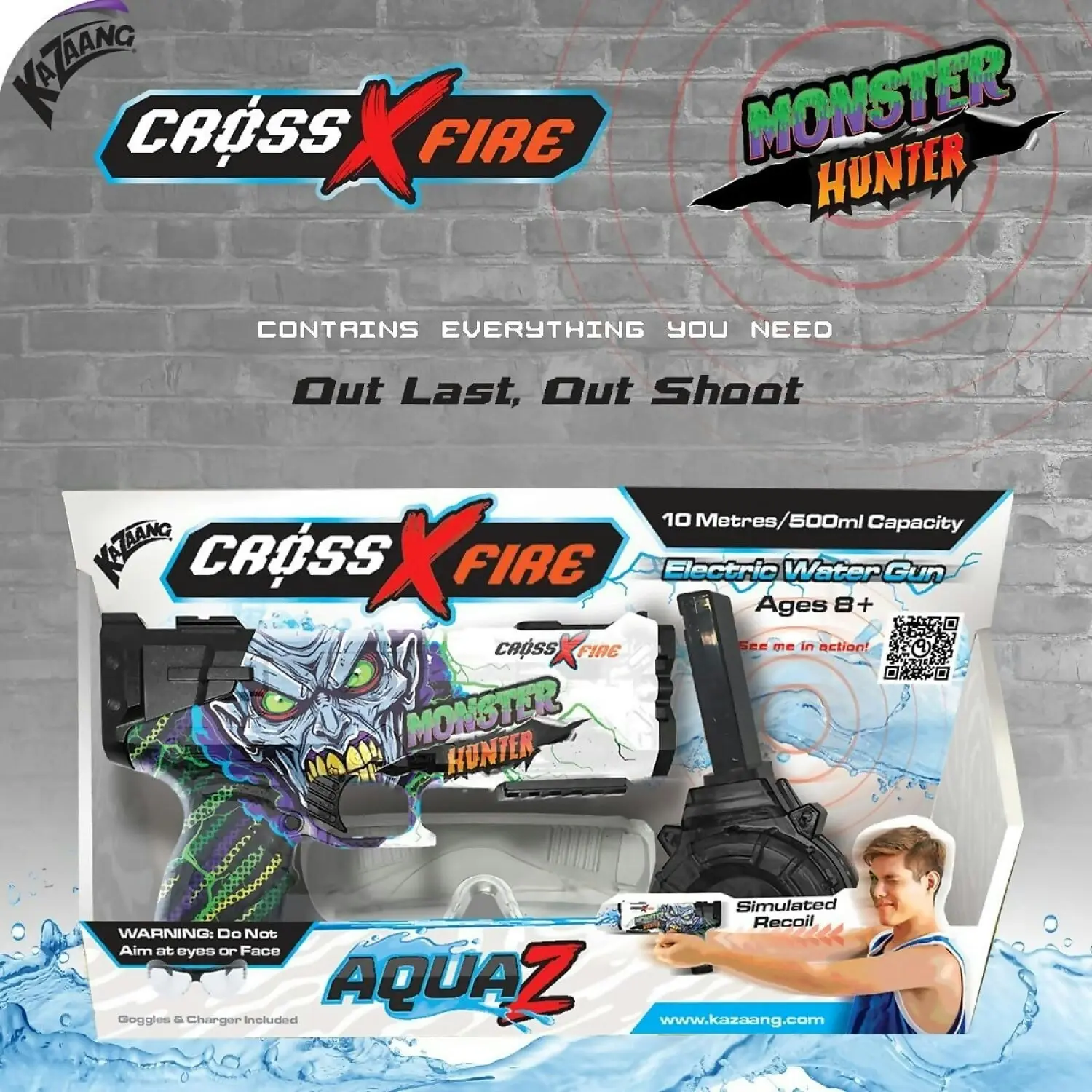 Kazaang - Monster Hunter Water Cross X Fire Aquaz Electric Watergun