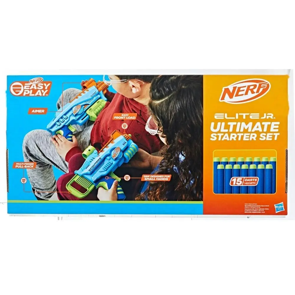 Nerf Elite Junior Ultimate Starter Set 2 Blasters 15 Nerf Elite Darts