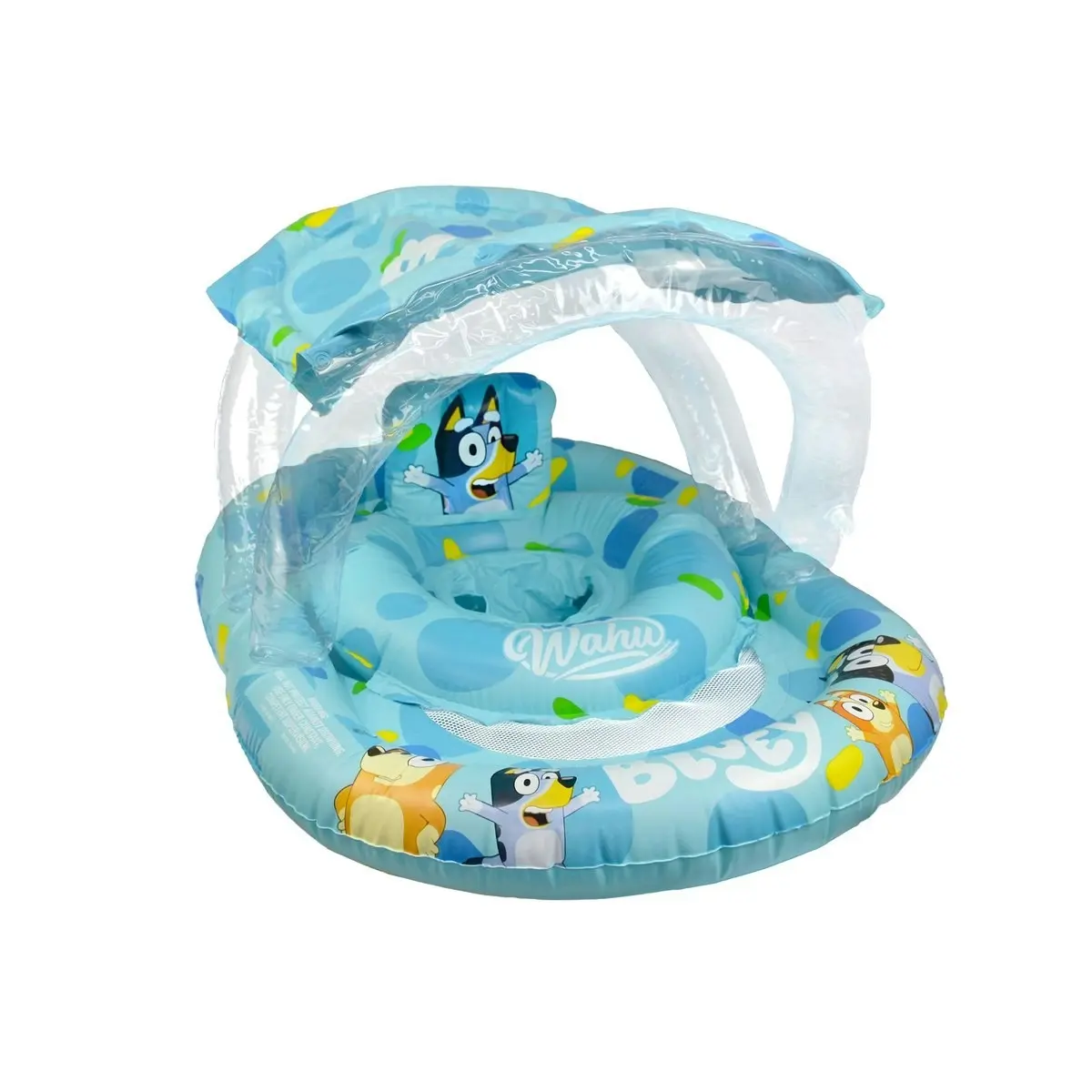 Wahu - Bluey Inflatable Ring With Seat And Canopy