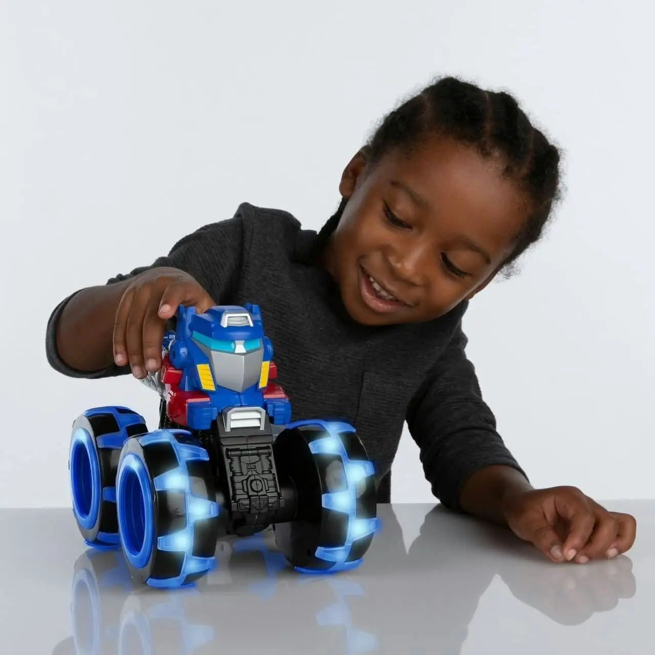 Monster Treads Lightning Wheels Optimus Prime Vehicle