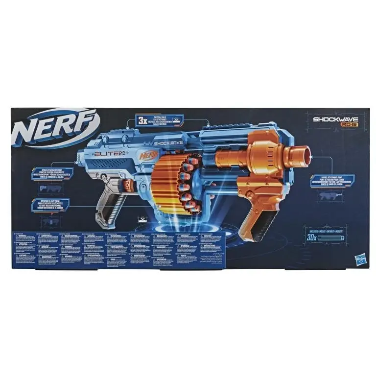 Nerf Elite 2.0 Shockwave Blaster Gun Rd-15