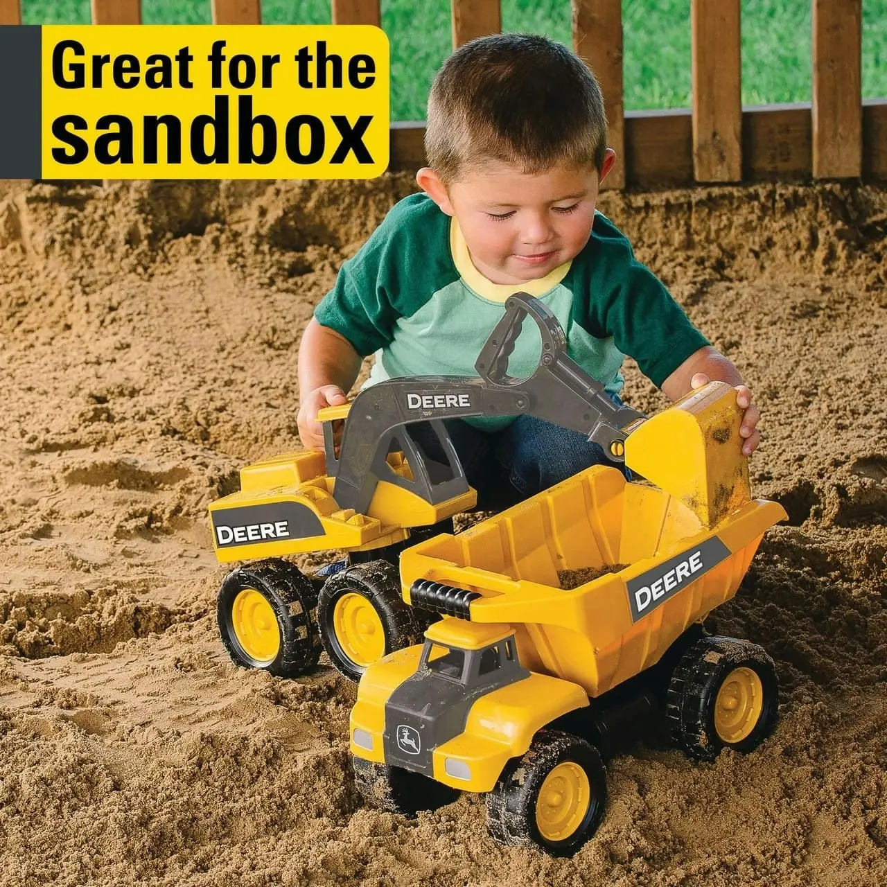 John Deere - 15'' Construction Dump Truck Sandbox Construction