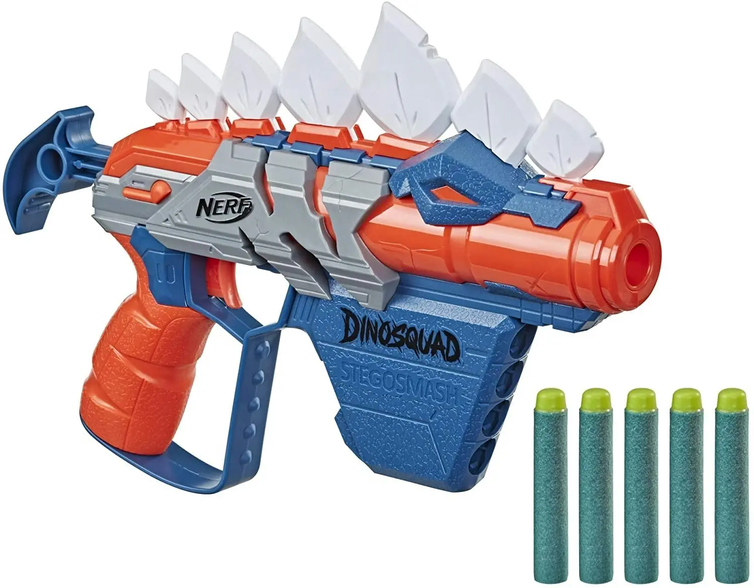 Nerf Dinosquad Stegosmash Dart Blaster Dinosaur Design Stegosaurus Spikes Hasbro