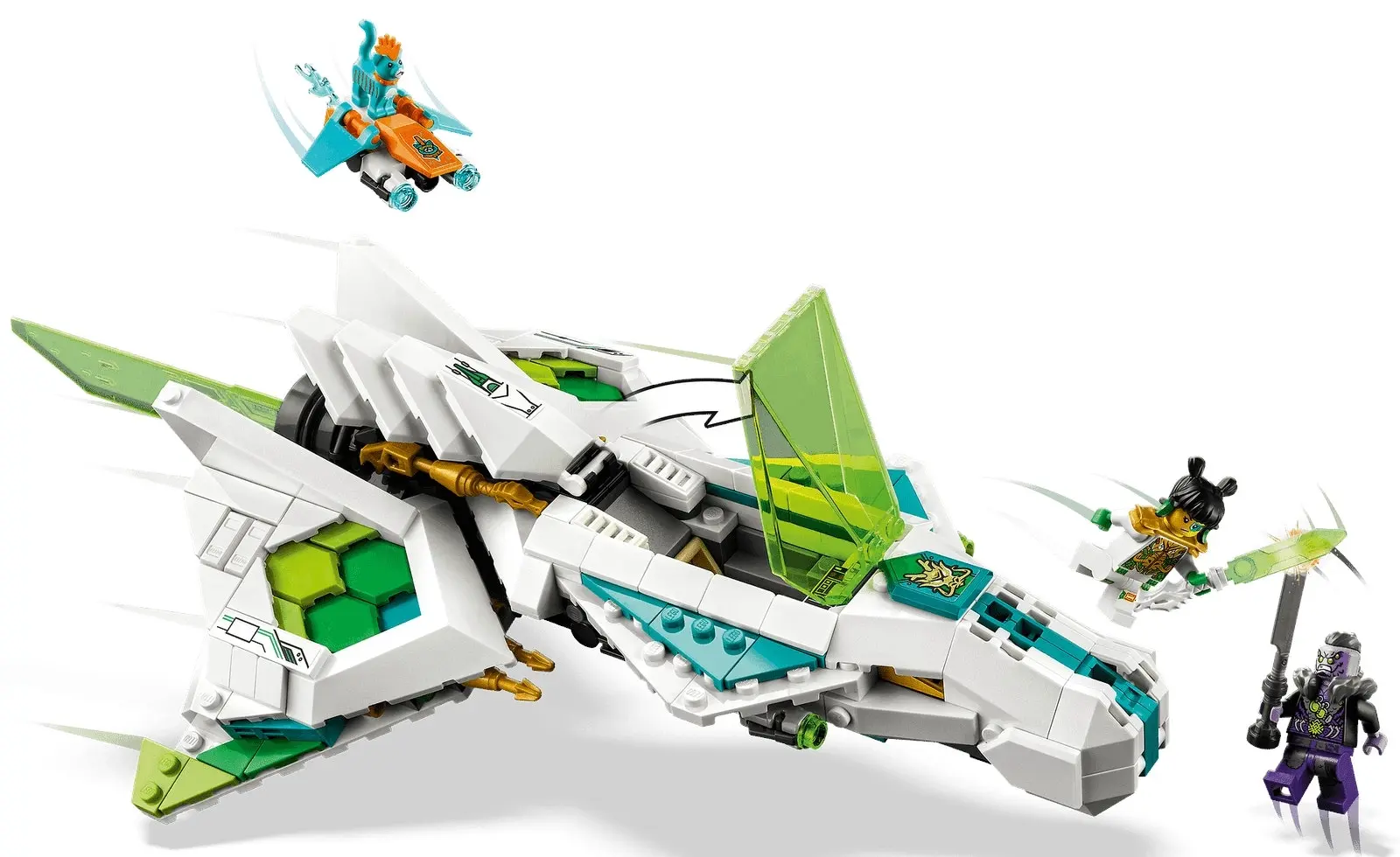 LEGO 80020 White Dragon Horse Jet - Monkie Kid