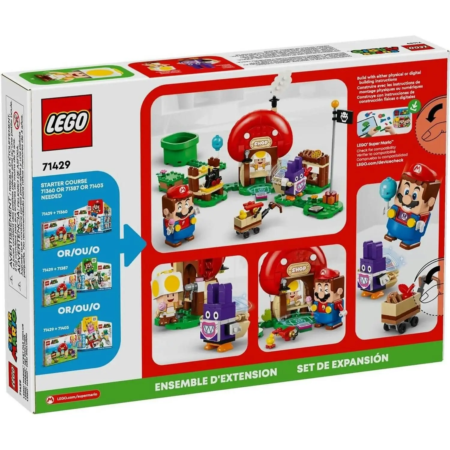 LEGO 71429 Nabbit at Toad's Shop Expansion Set - Super Mario