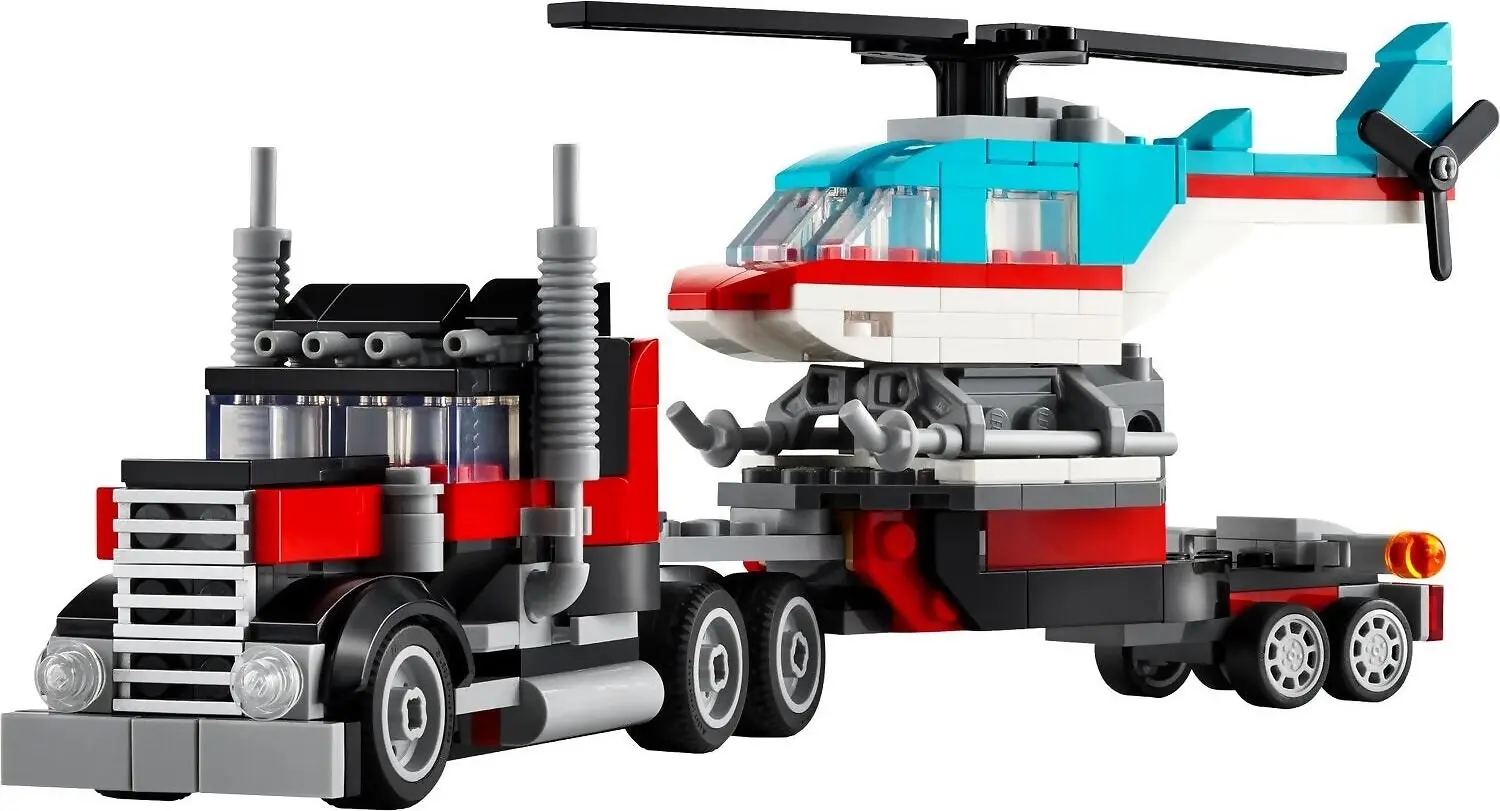 LEGO 31146 Flatbed Truck with Helicopter - Creator 3in1