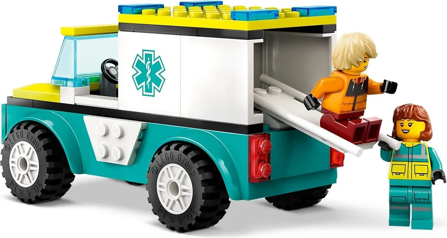 LEGO 60403 Emergency Ambulance and Snowboarder - City 4+