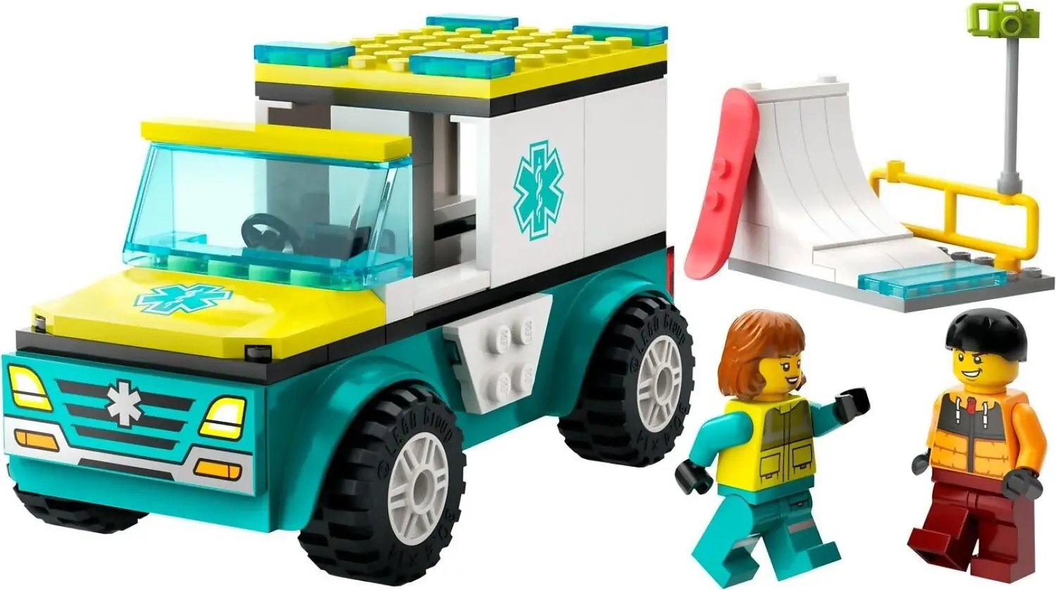 LEGO 60403 Emergency Ambulance and Snowboarder - City 4+