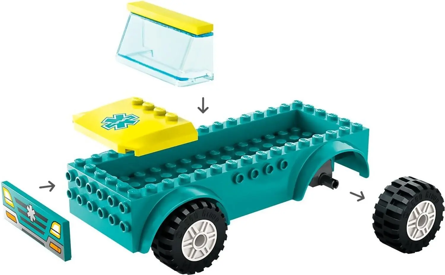 LEGO 60403 Emergency Ambulance and Snowboarder - City 4+