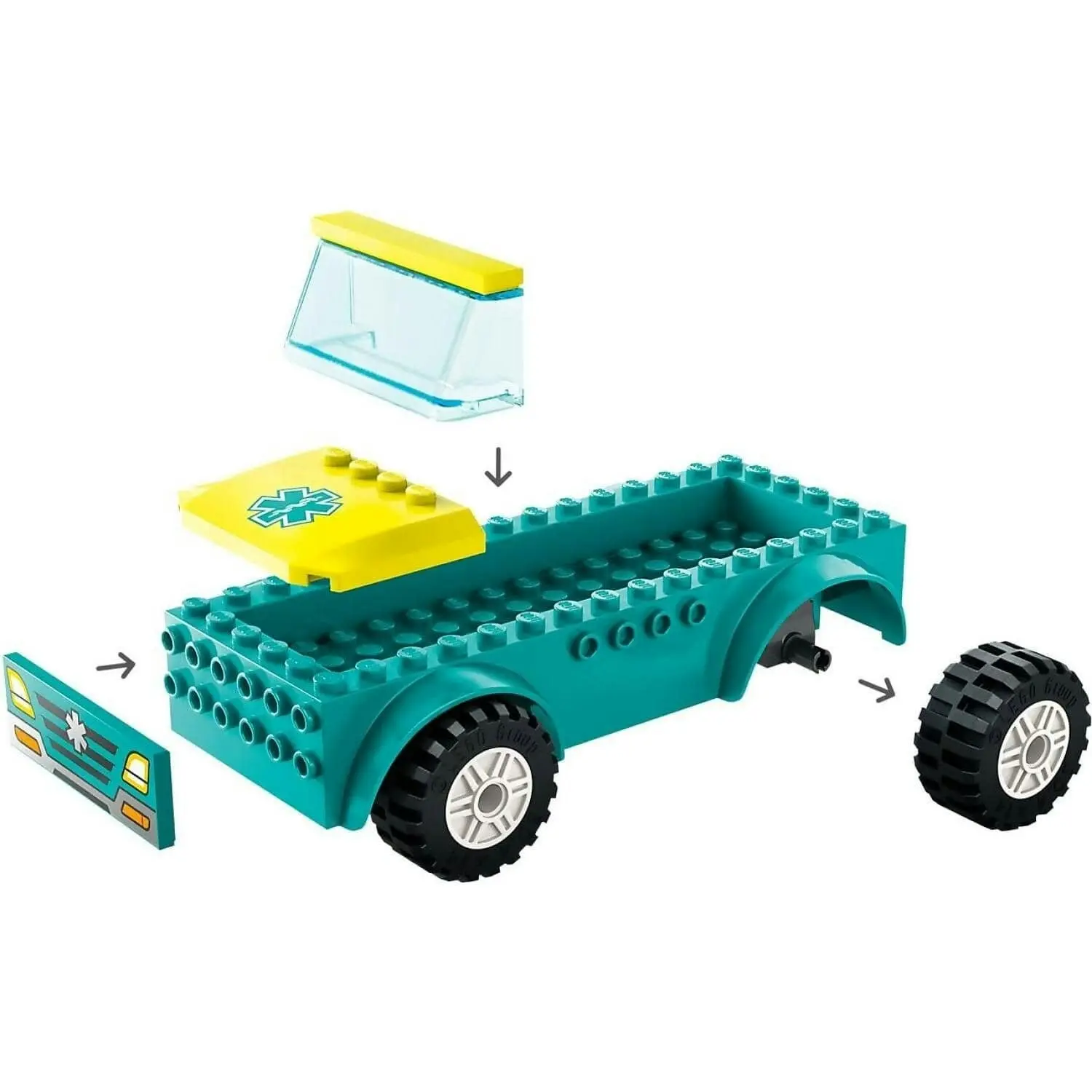 LEGO 60403 Emergency Ambulance and Snowboarder - City 4+