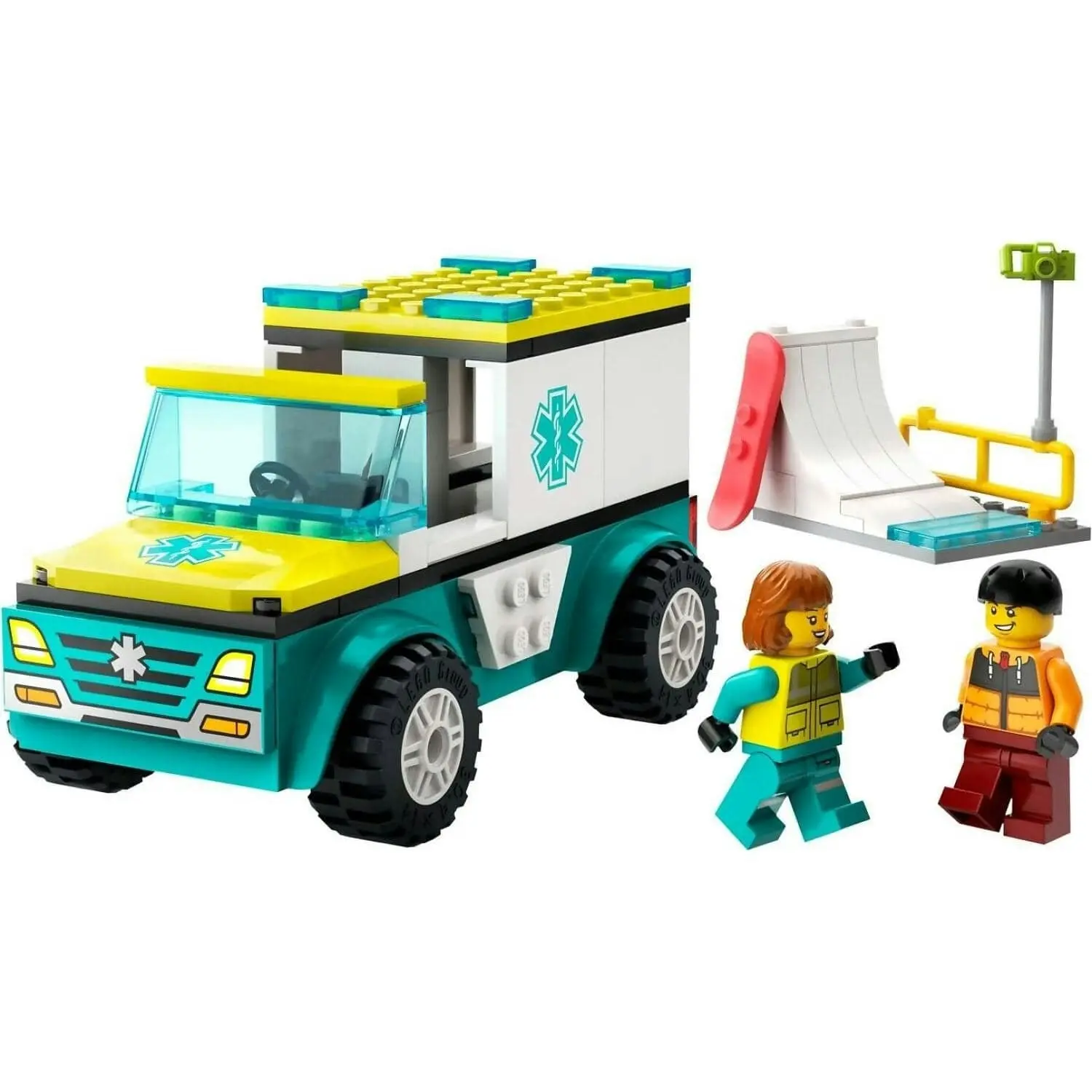 LEGO 60403 Emergency Ambulance and Snowboarder - City 4+