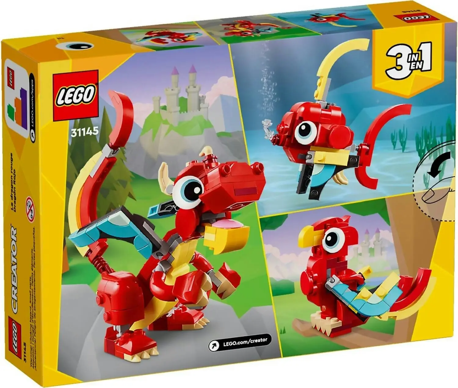 LEGO 31145 Red Dragon - Creator 3in1