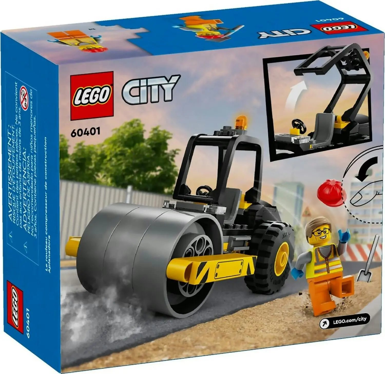 LEGO 60401 Construction Steamroller - City