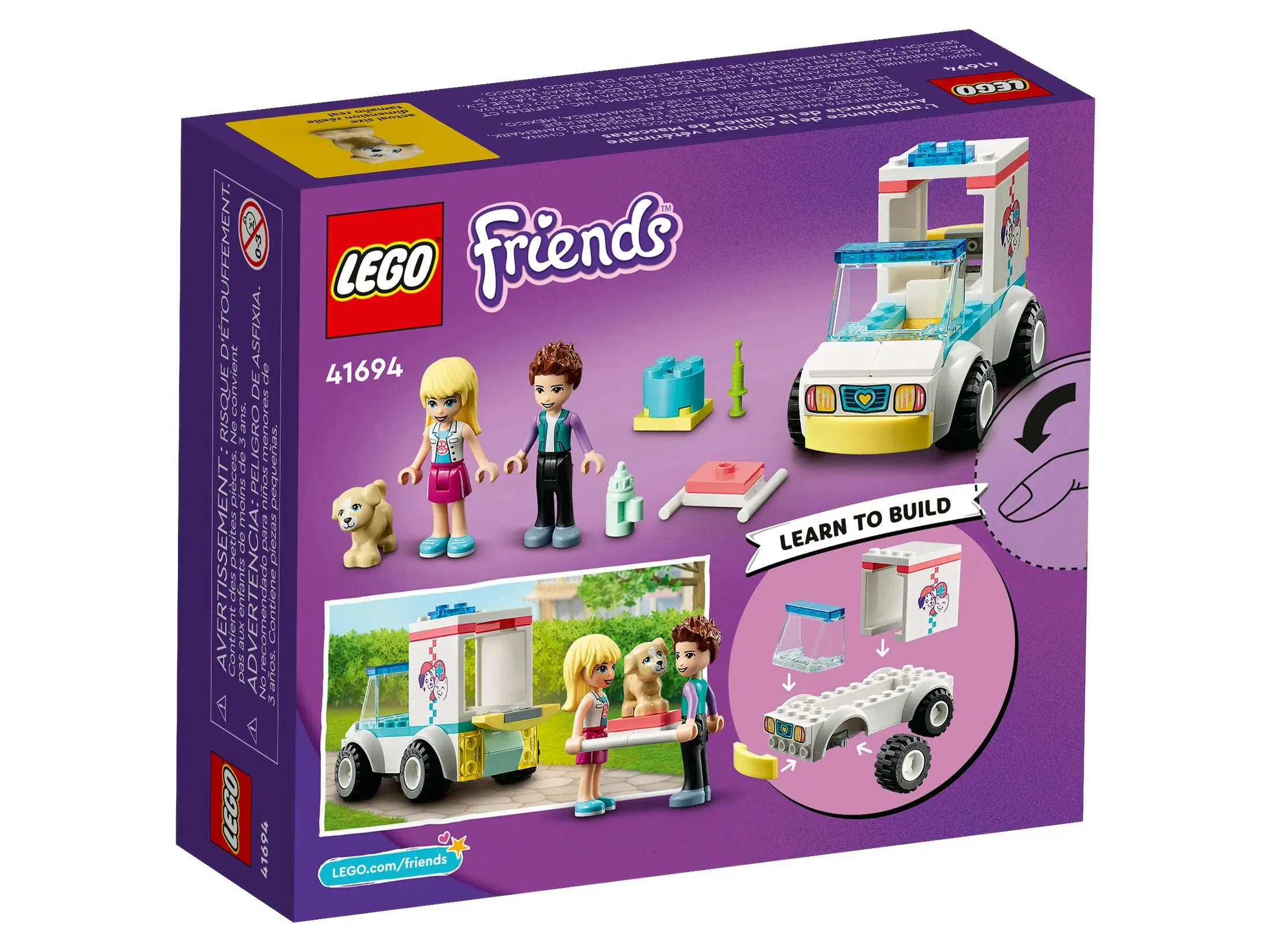 LEGO 41694 Pet Clinic Ambulance - Friends 4+