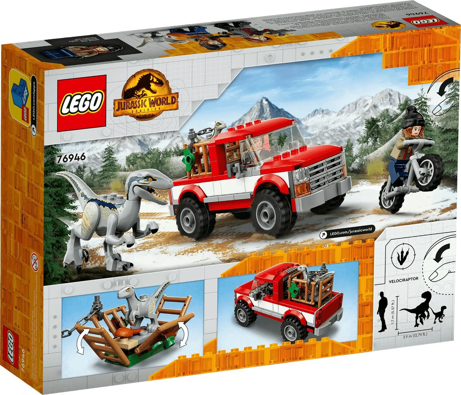 LEGO 76946 Blue & Beta Velociraptor Capture - Jurassic World