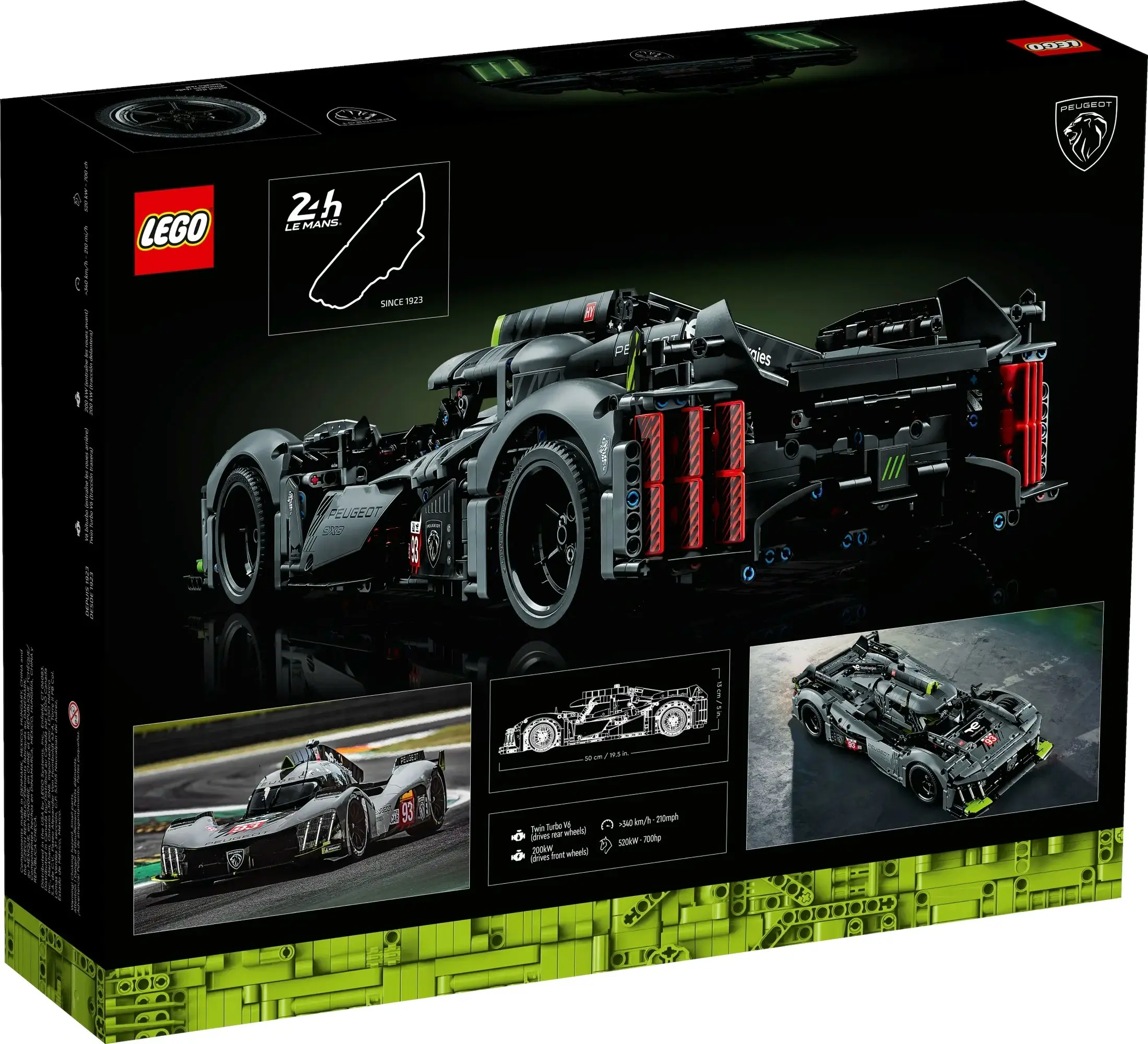 LEGO 42156 PEUGEOT 9X8 24H Le Mans Hybrid Hypercar - Technic