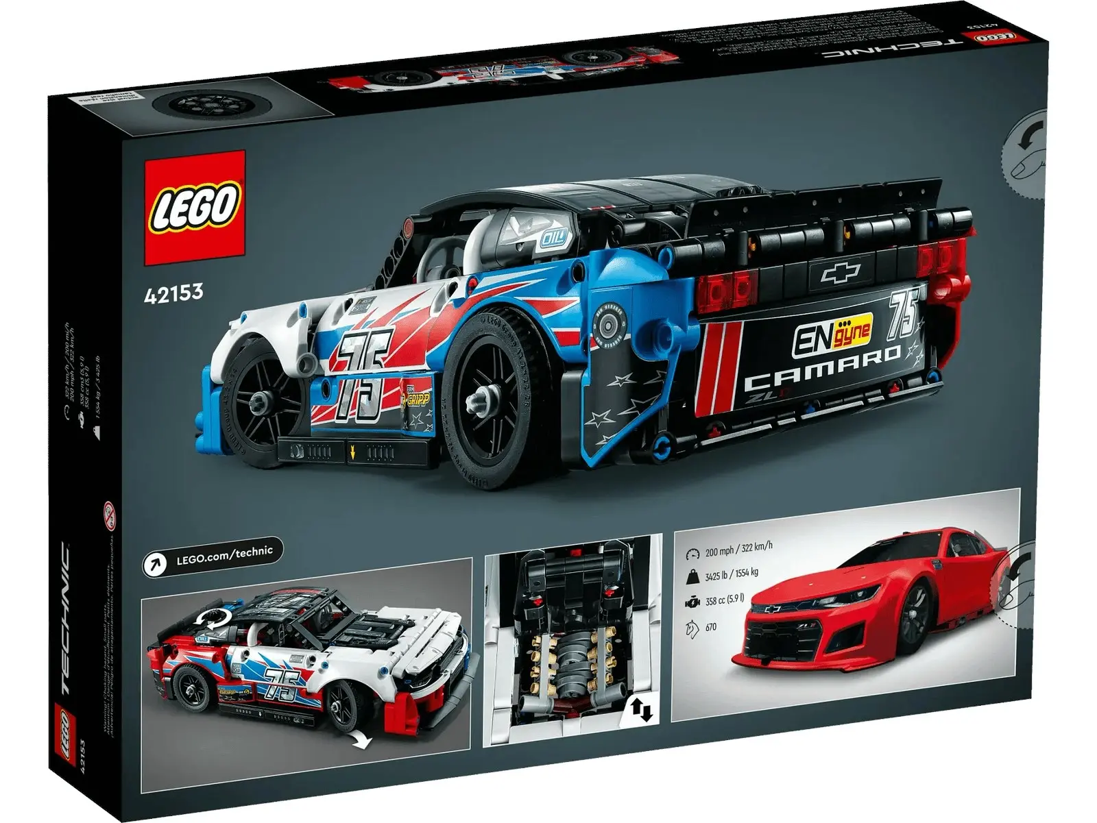 LEGO 42153 NASCAR® Next Gen Chevrolet Camaro ZL1 - Technic