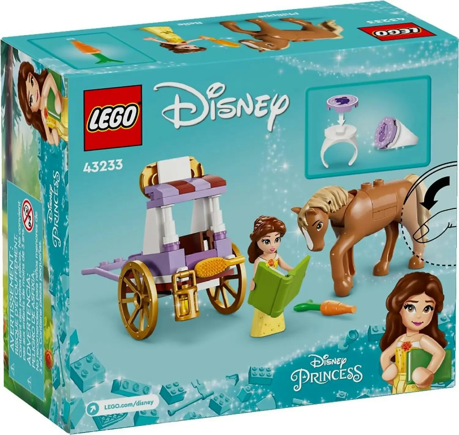 LEGO 43233 Belle's Storytime Horse Carriage - Disney Princess