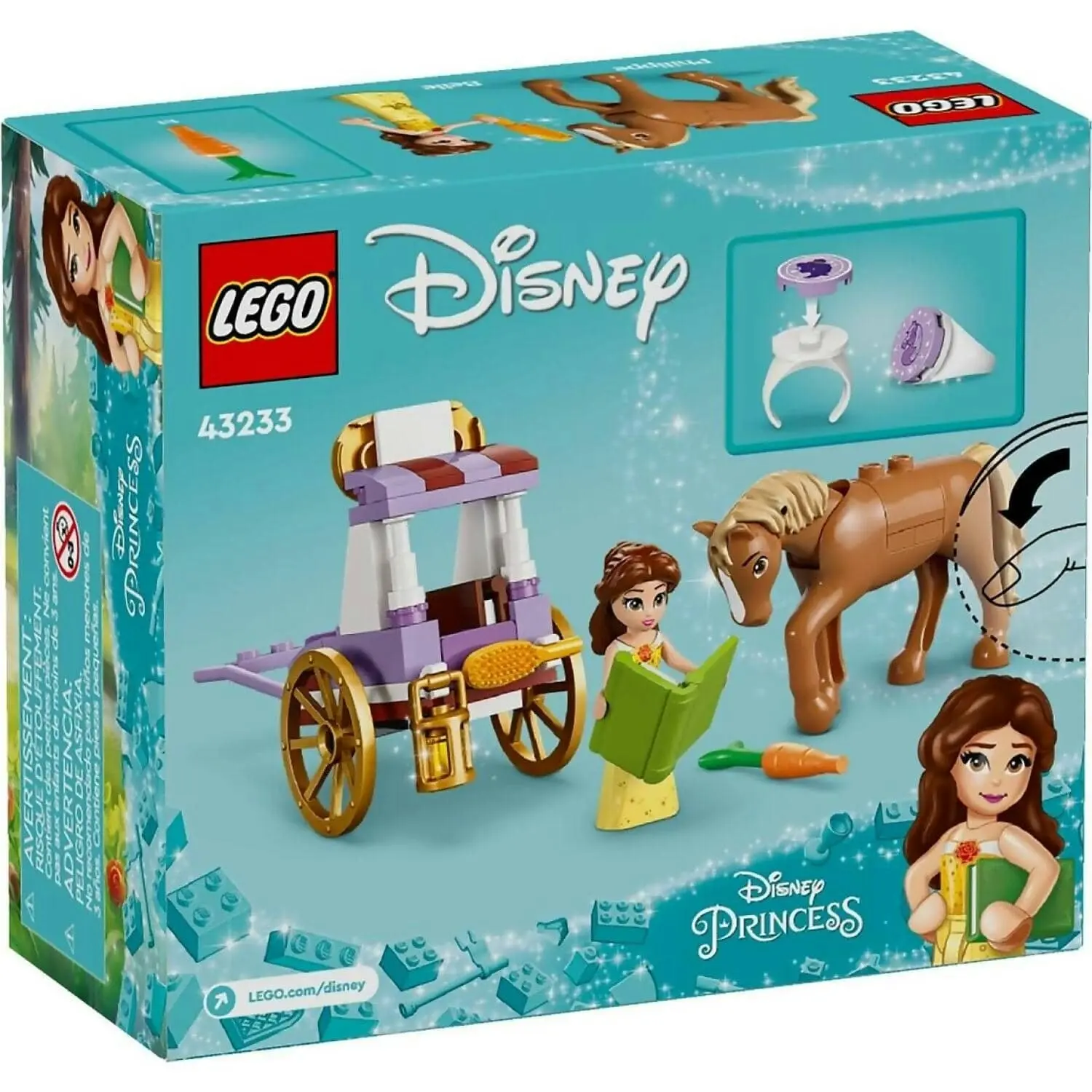 LEGO 43233 Belle's Storytime Horse Carriage - Disney Princess