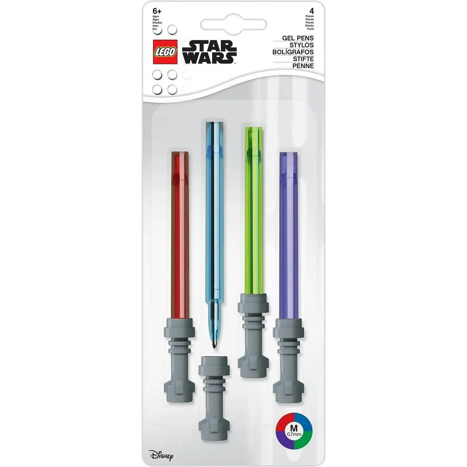 LEGO Star Wars Lightsaber Gel Pen Set 4