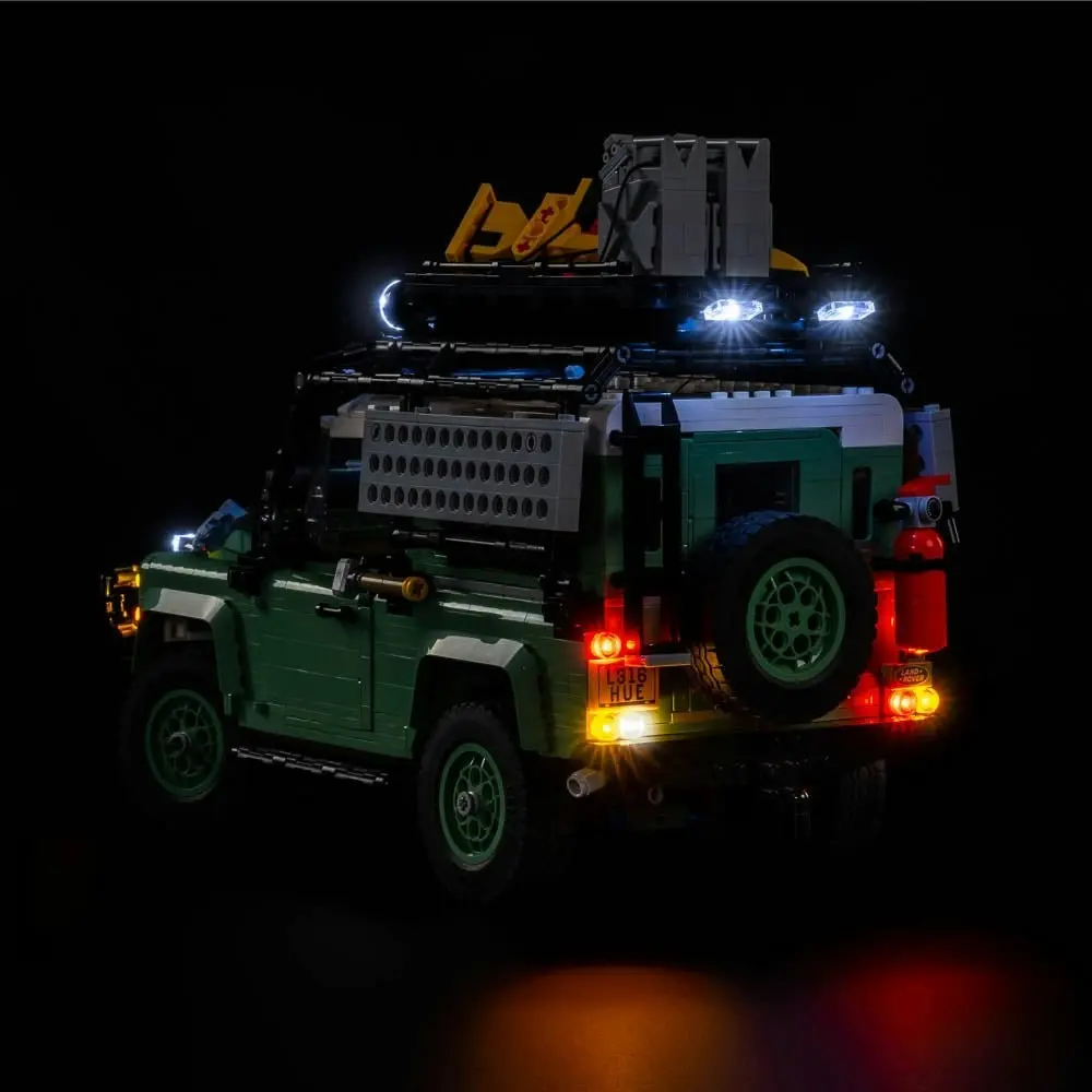 Light My Bricks - Light Kit For LEGO Land Rover Classic Defender 90 10317