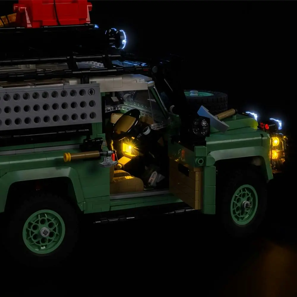 Light My Bricks - Light Kit For LEGO Land Rover Classic Defender 90 10317