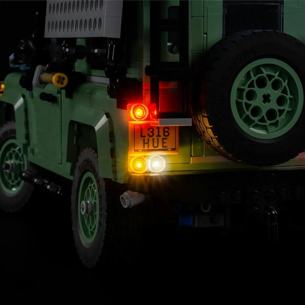 Light My Bricks - Light Kit For LEGO Land Rover Classic Defender 90 10317