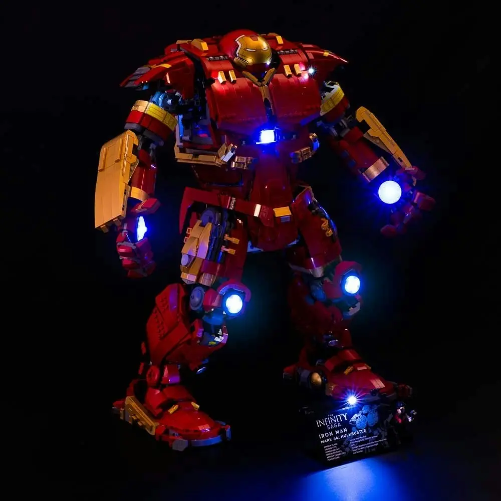 Light My Bricks - LIGHT KIT for LEGO Hulkbuster 76210