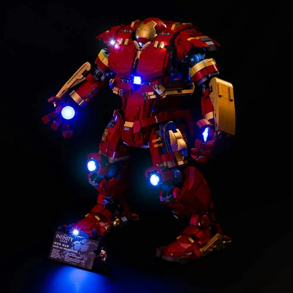 Light My Bricks - LIGHT KIT for LEGO Hulkbuster 76210