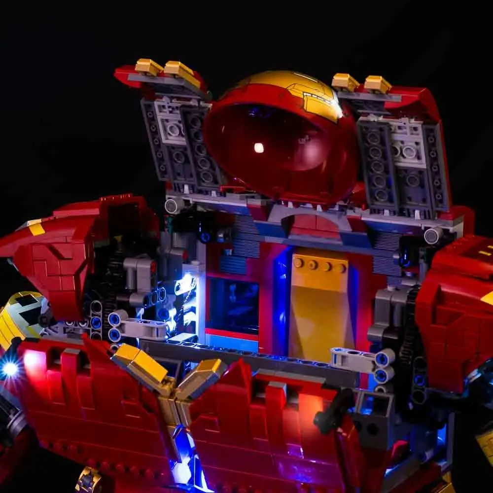 Light My Bricks - LIGHT KIT for LEGO Hulkbuster 76210