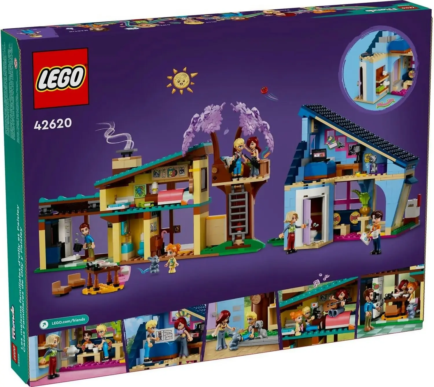 LEGO 42620 Olly and Paisley's Family Houses - Friends