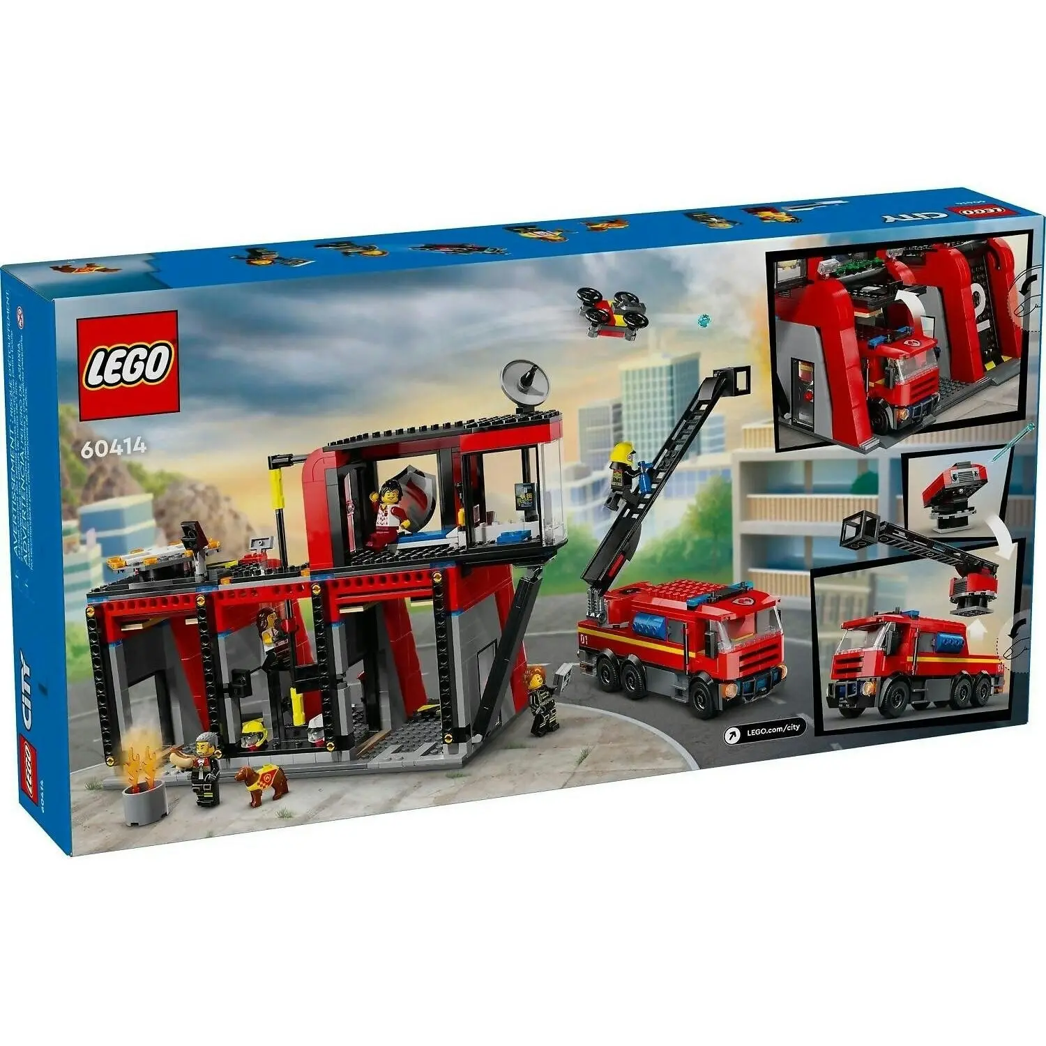 LEGO 60414 Fire Station with Fire Truck - City