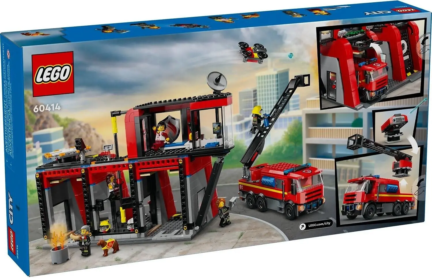 LEGO 60414 Fire Station with Fire Truck - City