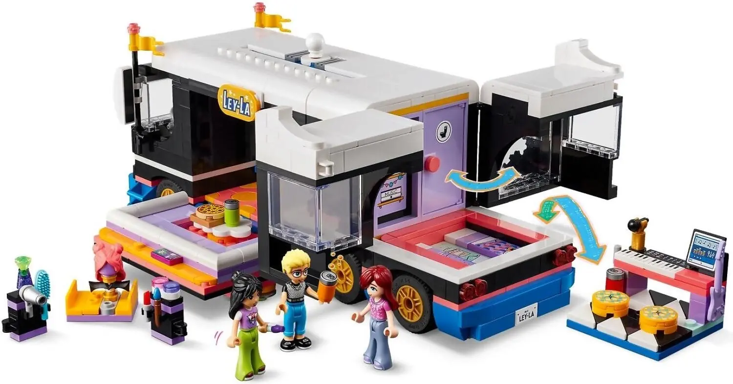 LEGO 42619 Pop Star Music Tour Bus - Friends