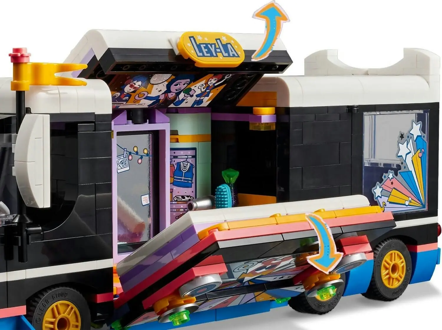 LEGO 42619 Pop Star Music Tour Bus - Friends