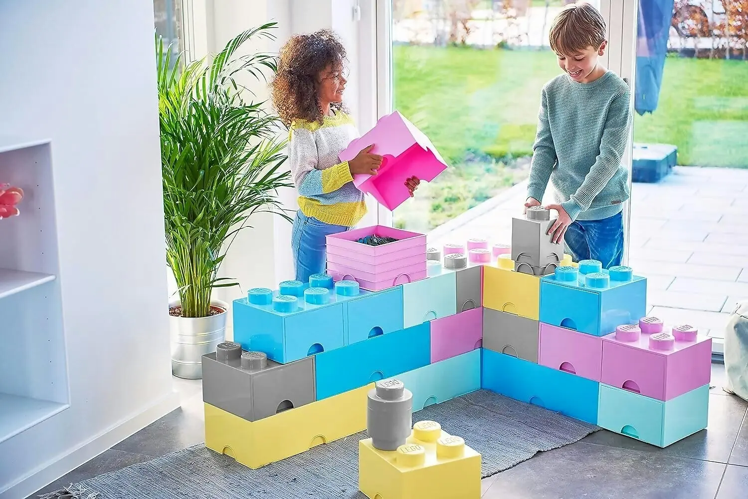 LEGO Storage Brick 8 Light Blue - Room Copenhagen