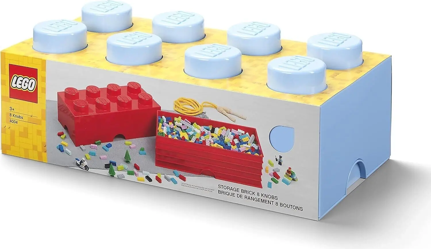 LEGO Storage Brick 8 Light Blue - Room Copenhagen