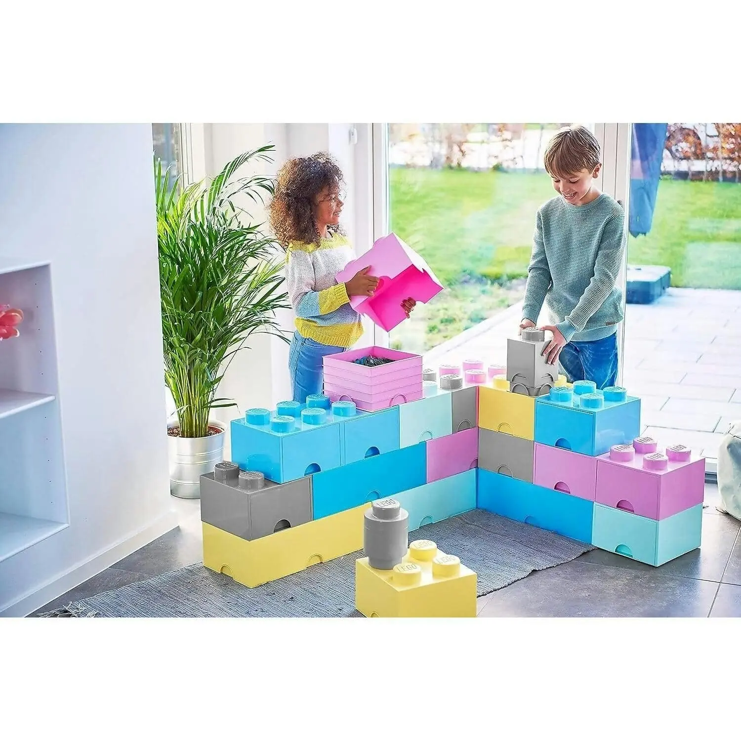 LEGO Storage Brick 8 Light Blue - Room Copenhagen