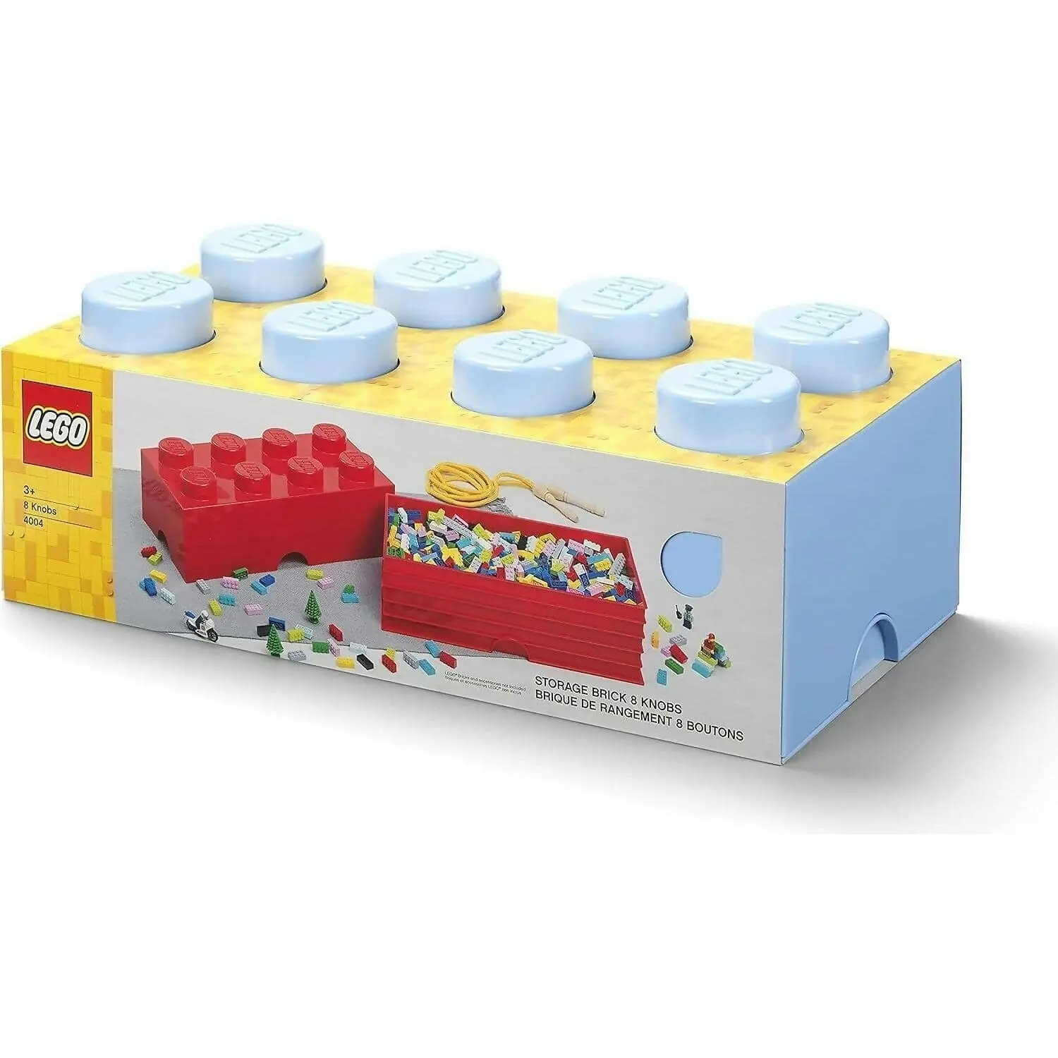 LEGO Storage Brick 8 Light Blue - Room Copenhagen