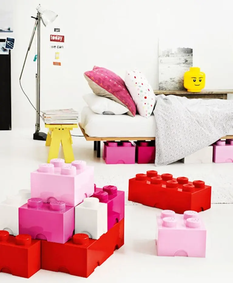 LEGO Storage Brick 8 Light Pink - Room Copenhagen