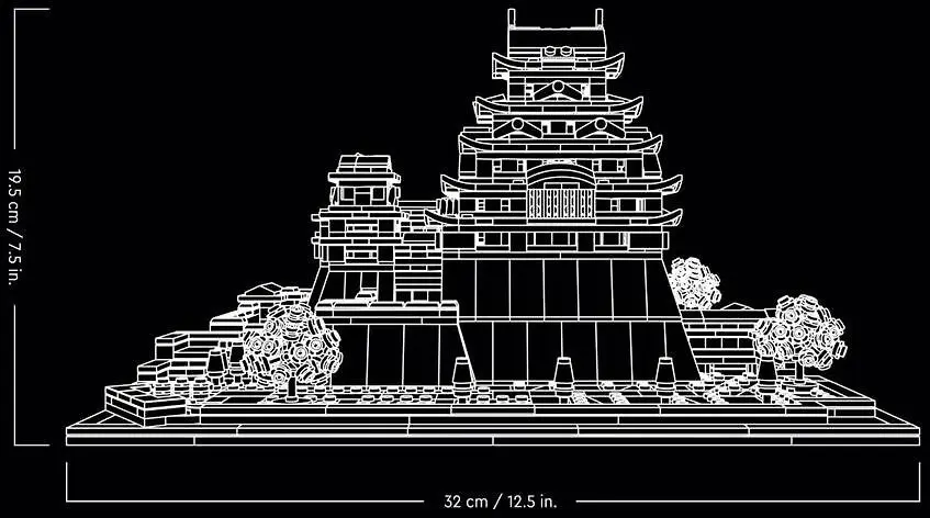 LEGO 21060 Himeji Castle - Architecture