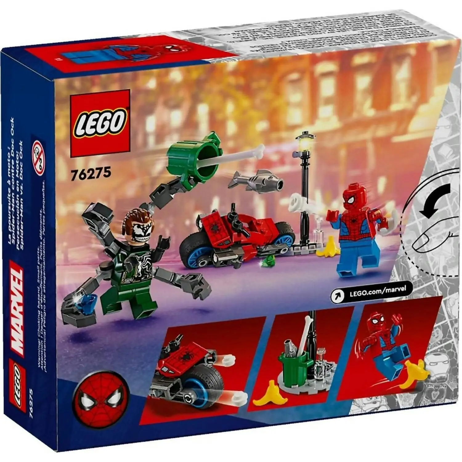 LEGO 76275 Motorcycle Chase: Spider-Man vs. Doc Ock - Super Heroes Marvel