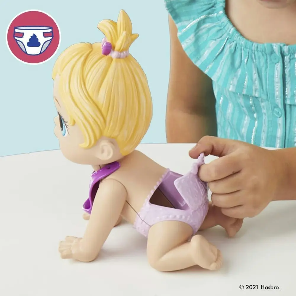 Baby Alive - Lil Snacks Doll Eats And Poops 8-inch Baby Doll With Snack Mold Toy For Kids Ages 3 And Up Blonde Hair  Hasbro