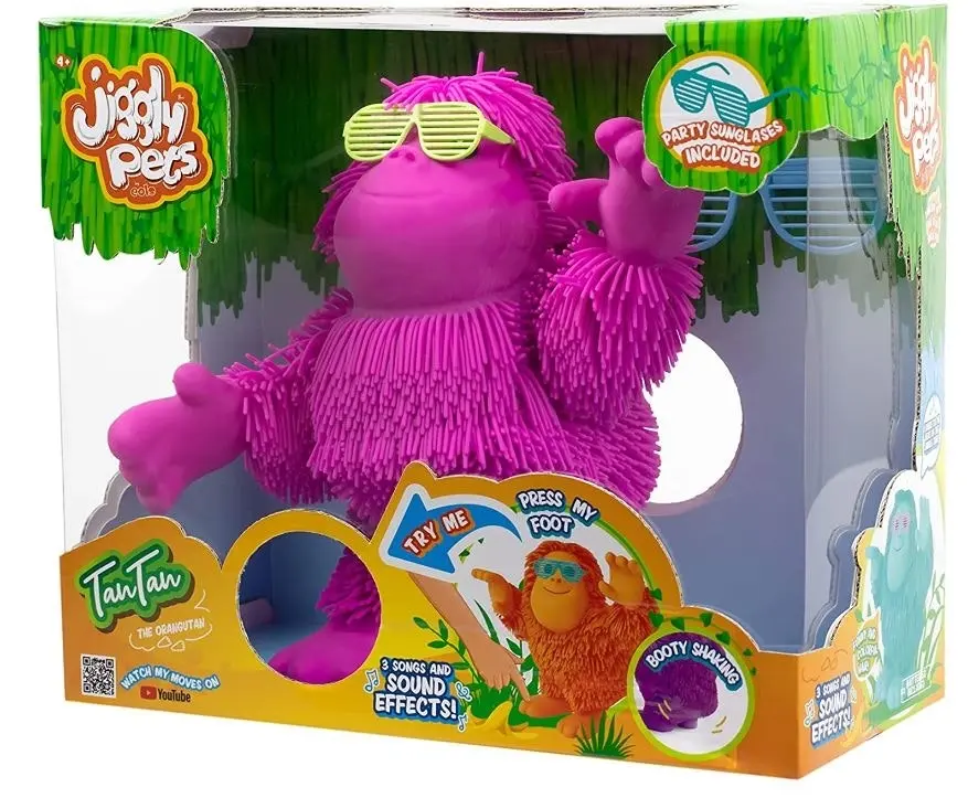 Jiggly Pets Tan Tan The Orangutan Assorted Styles